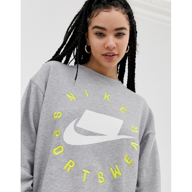 Nike Grey nsw logo sweatshirt