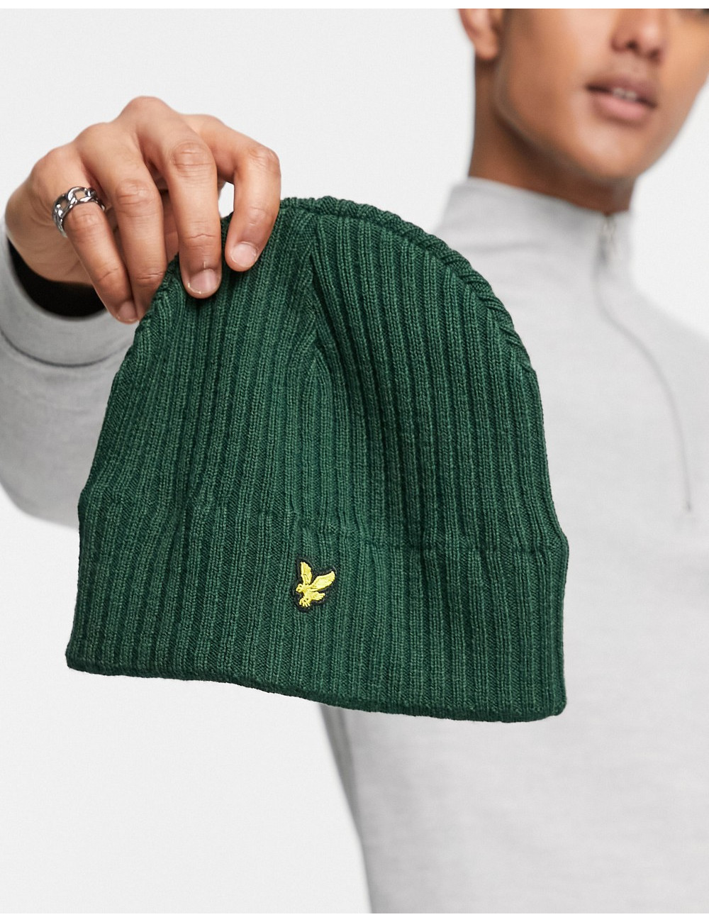 Lyle & Scott knitted ribbed...