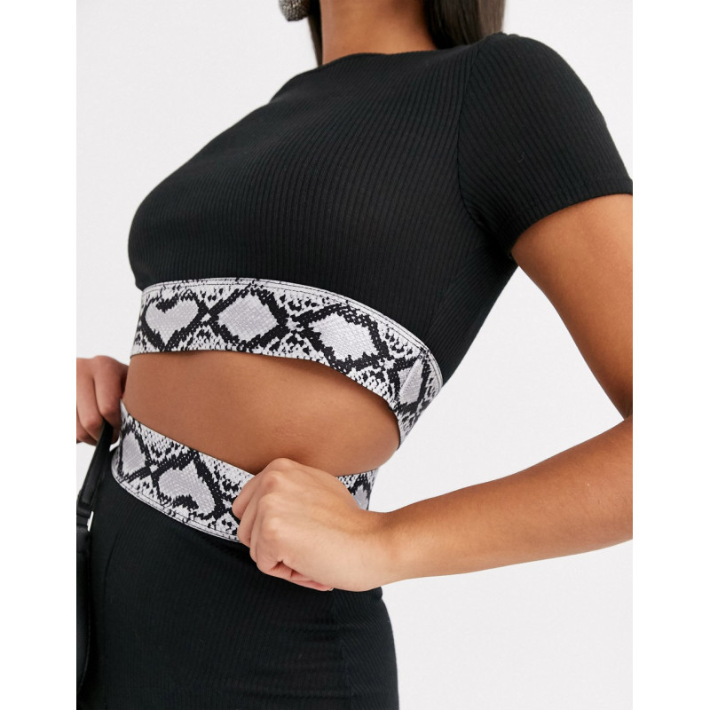 Lasula lounge crop top with...
