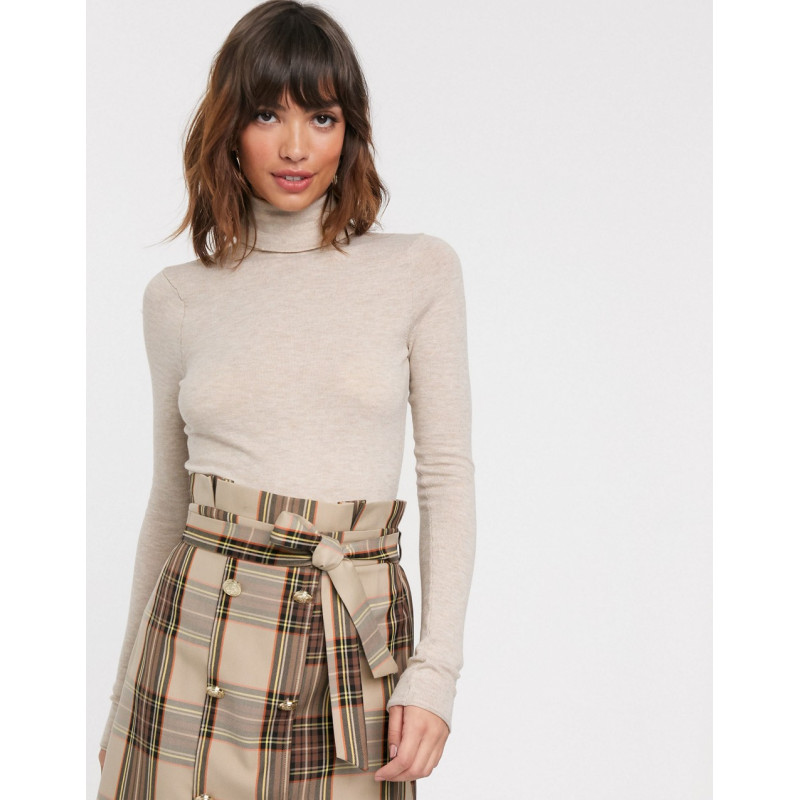 River Island knitted roll...