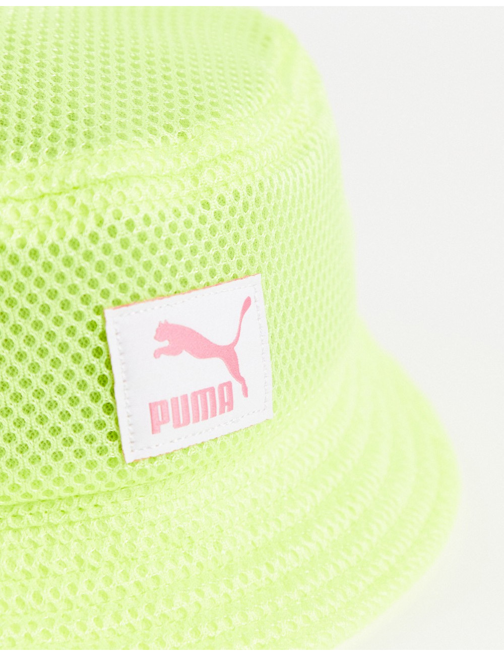 Puma mesh bucket hat in yellow