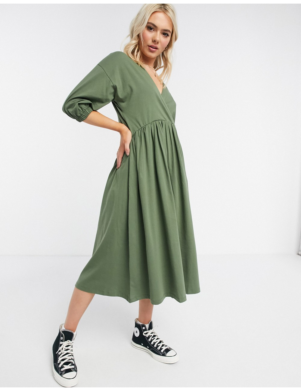 ASOS DESIGN midi smock...