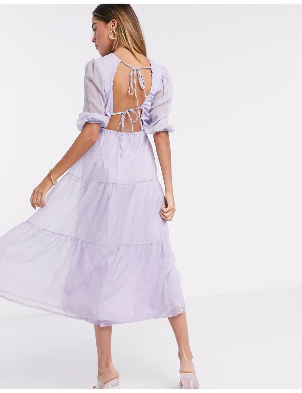 Missguided tiered maxi...