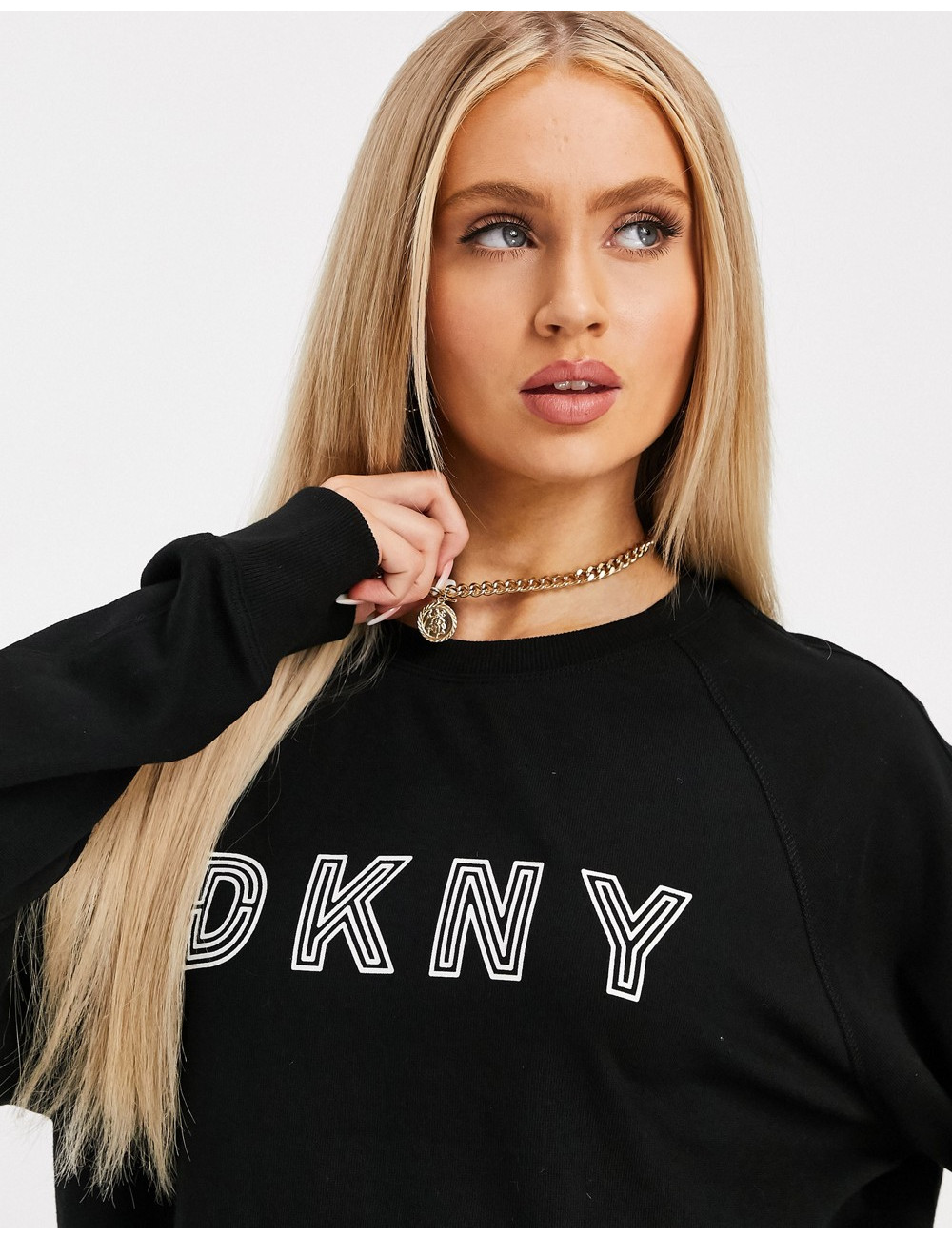 DKNY embroidered track logo...