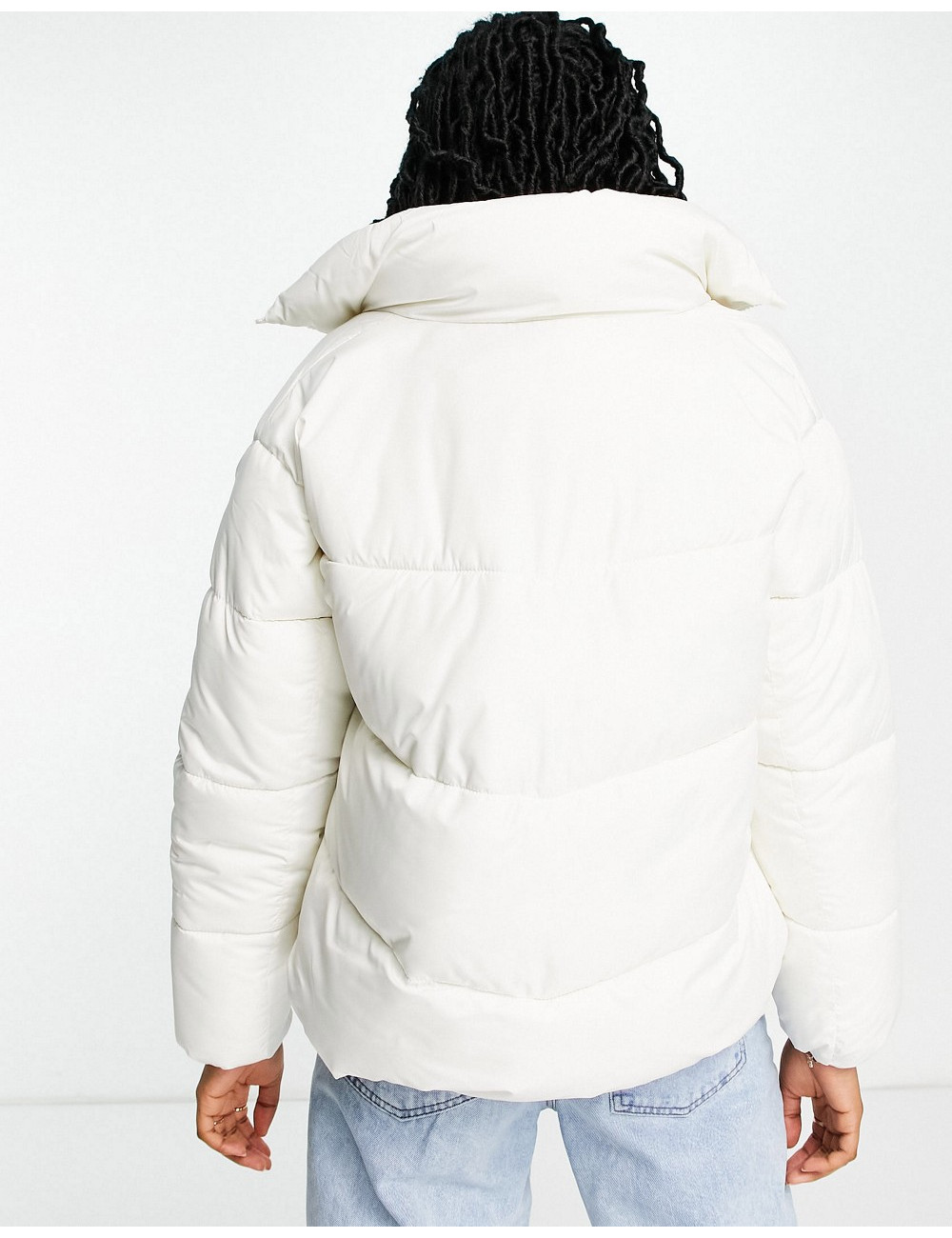 New Look boxy puffer in stone