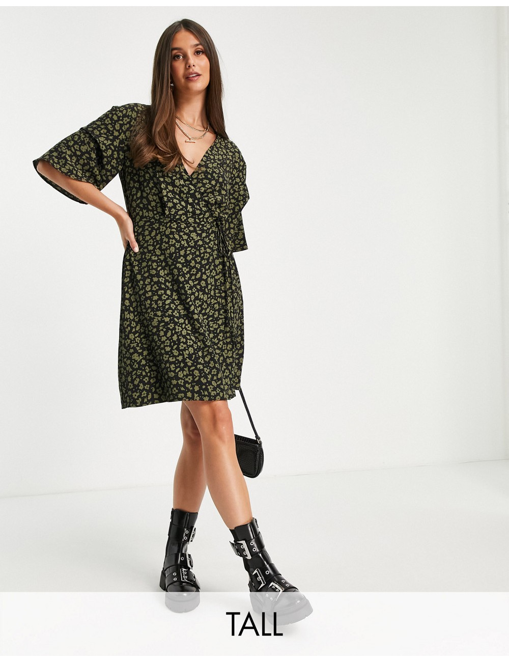 Topshop Tall double frill...