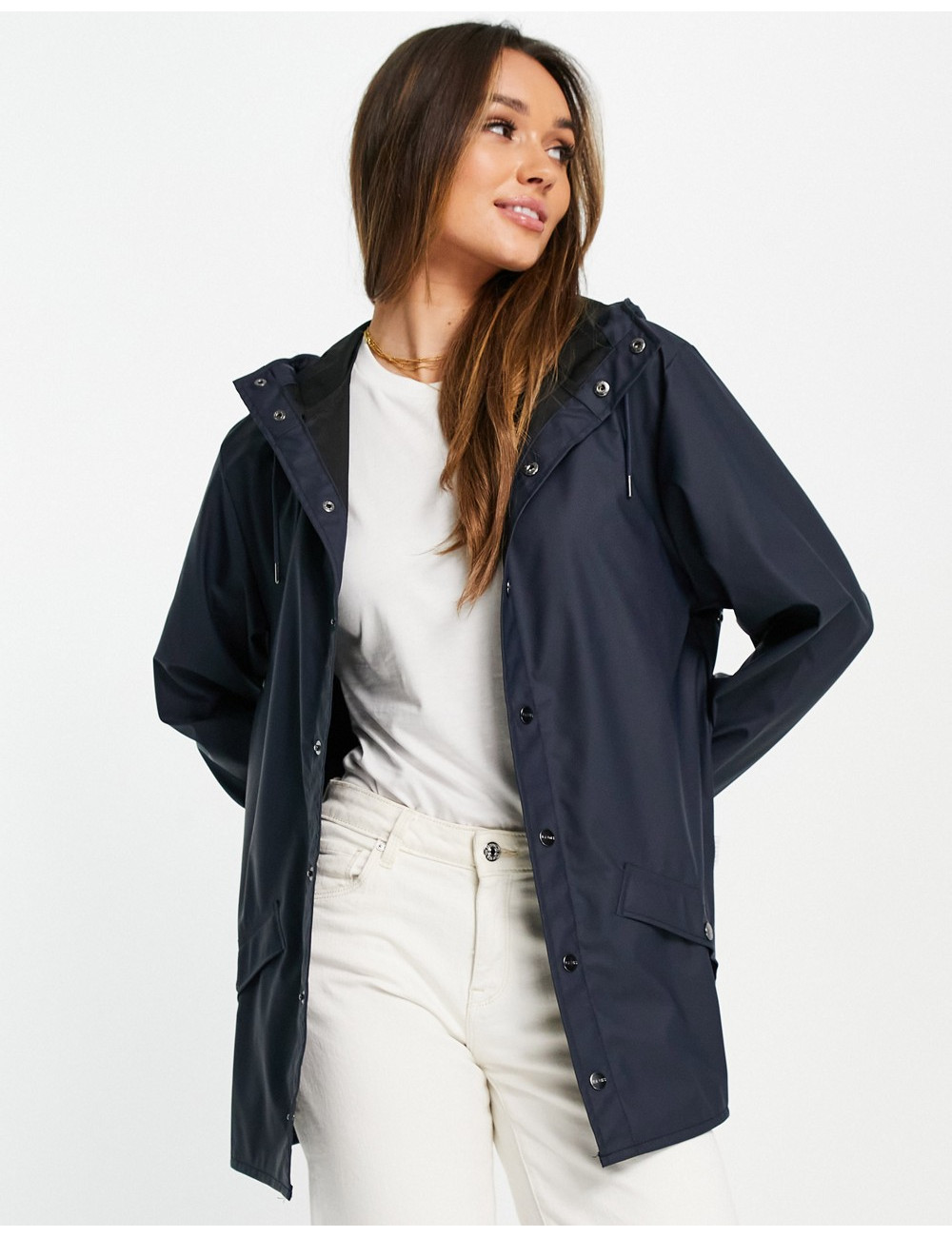 Rains short jacket in blue