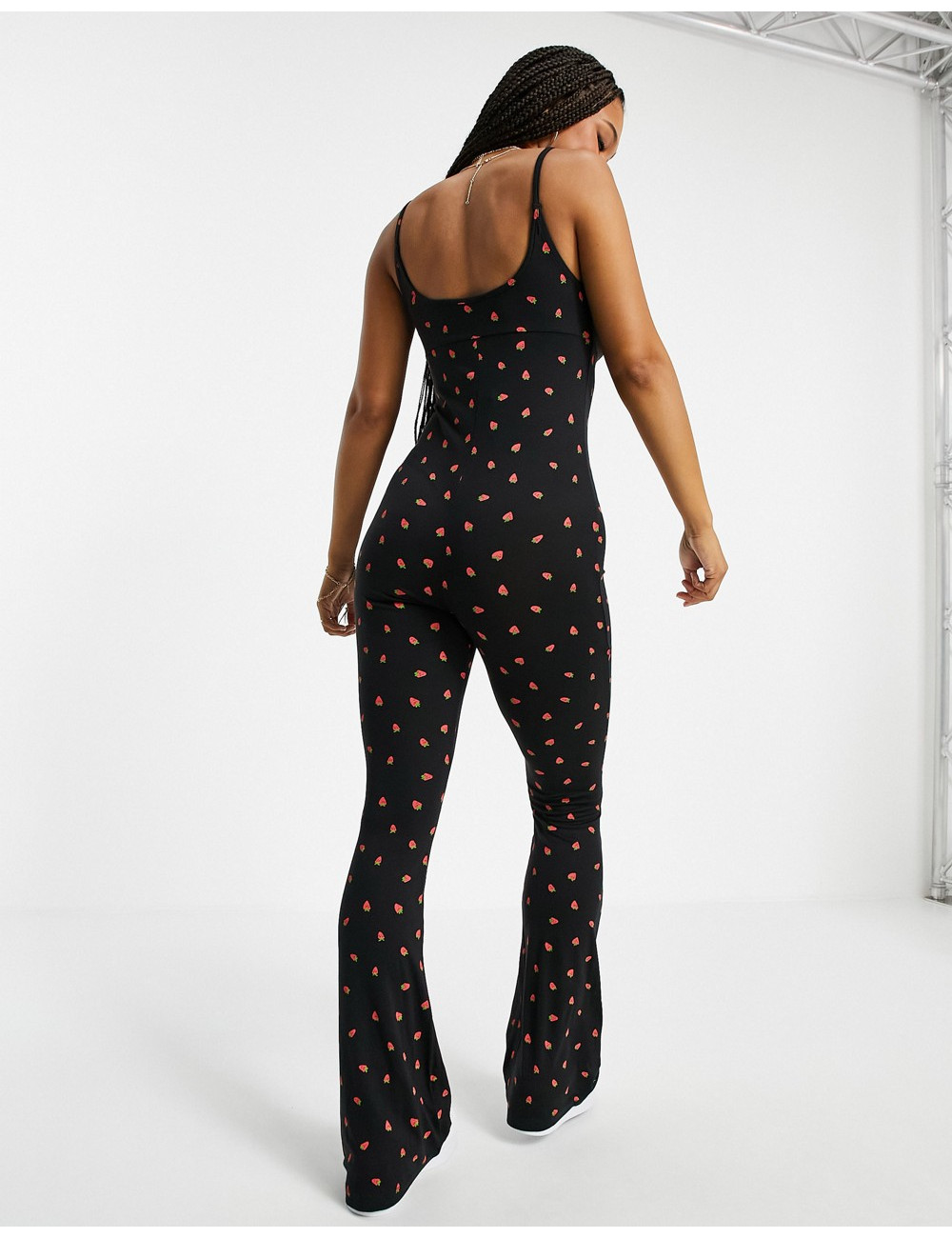 Topshop strappy jumpsuit in...