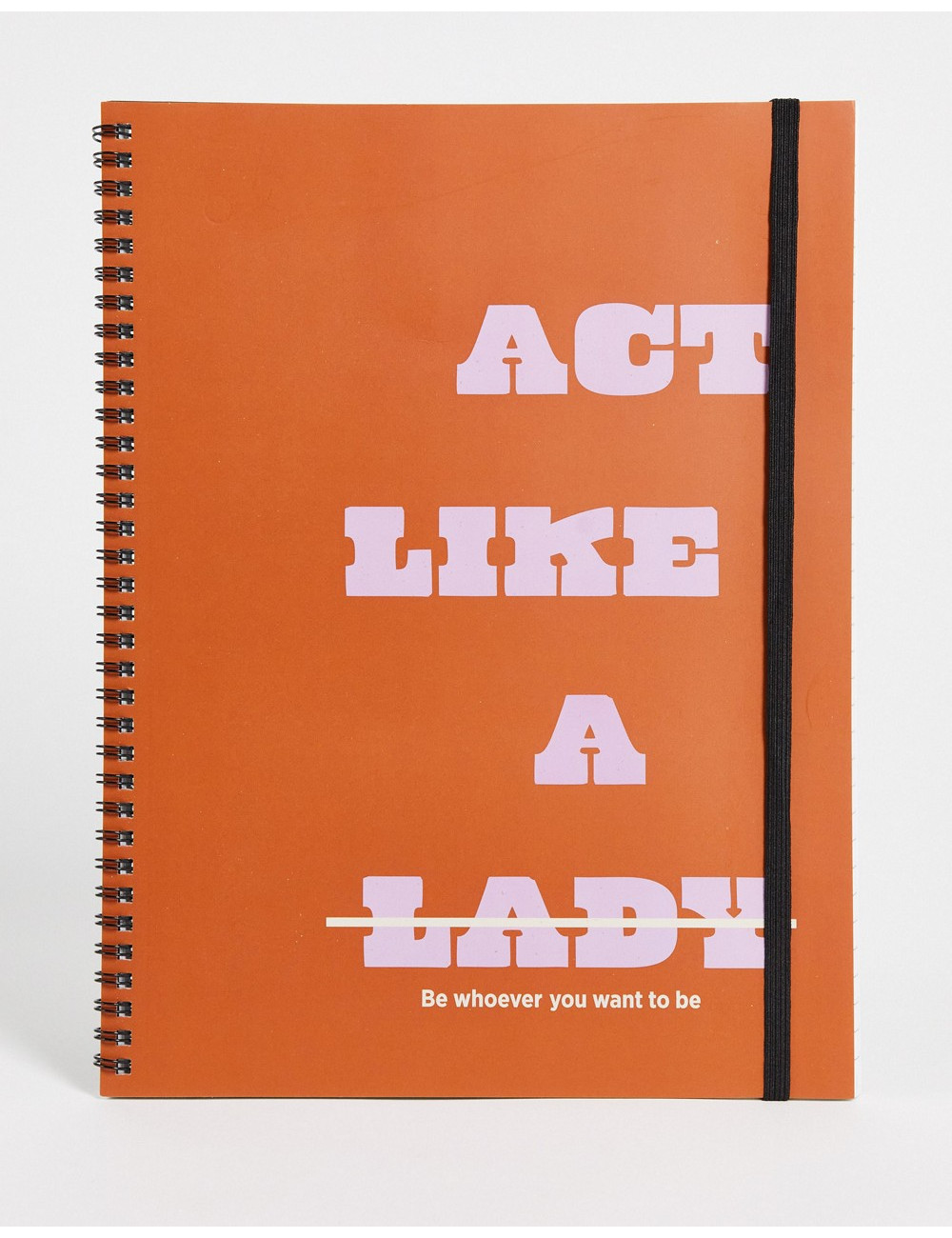 Typo A4 notebook with 'act...