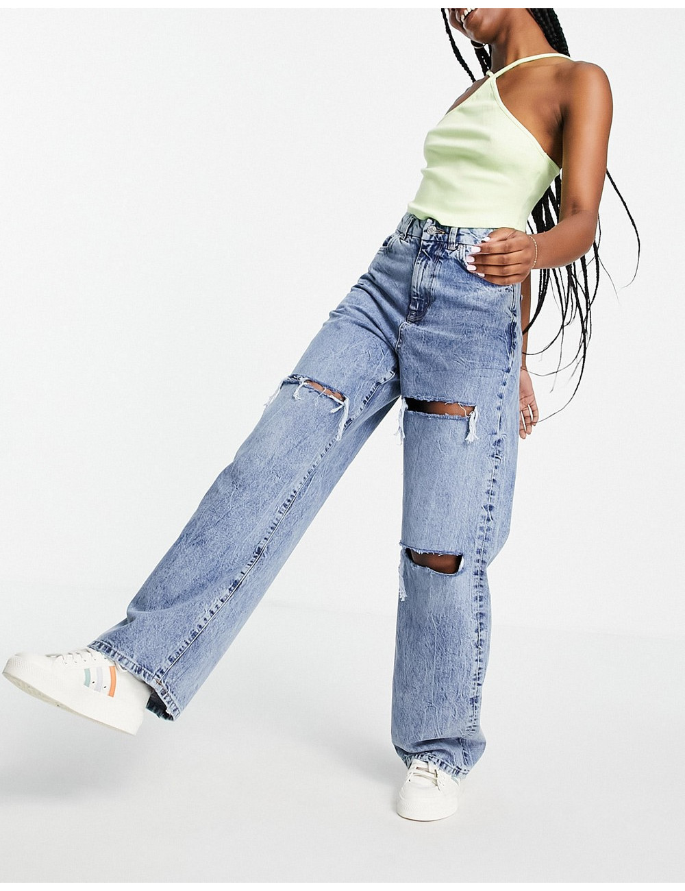New Look ripped baggy jeans...
