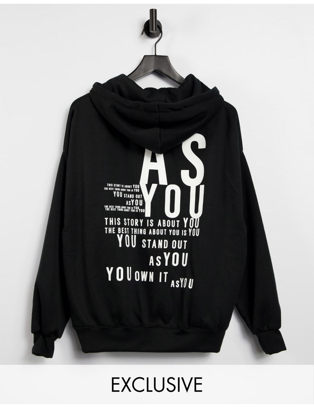 ASYOU hoodie with positive...