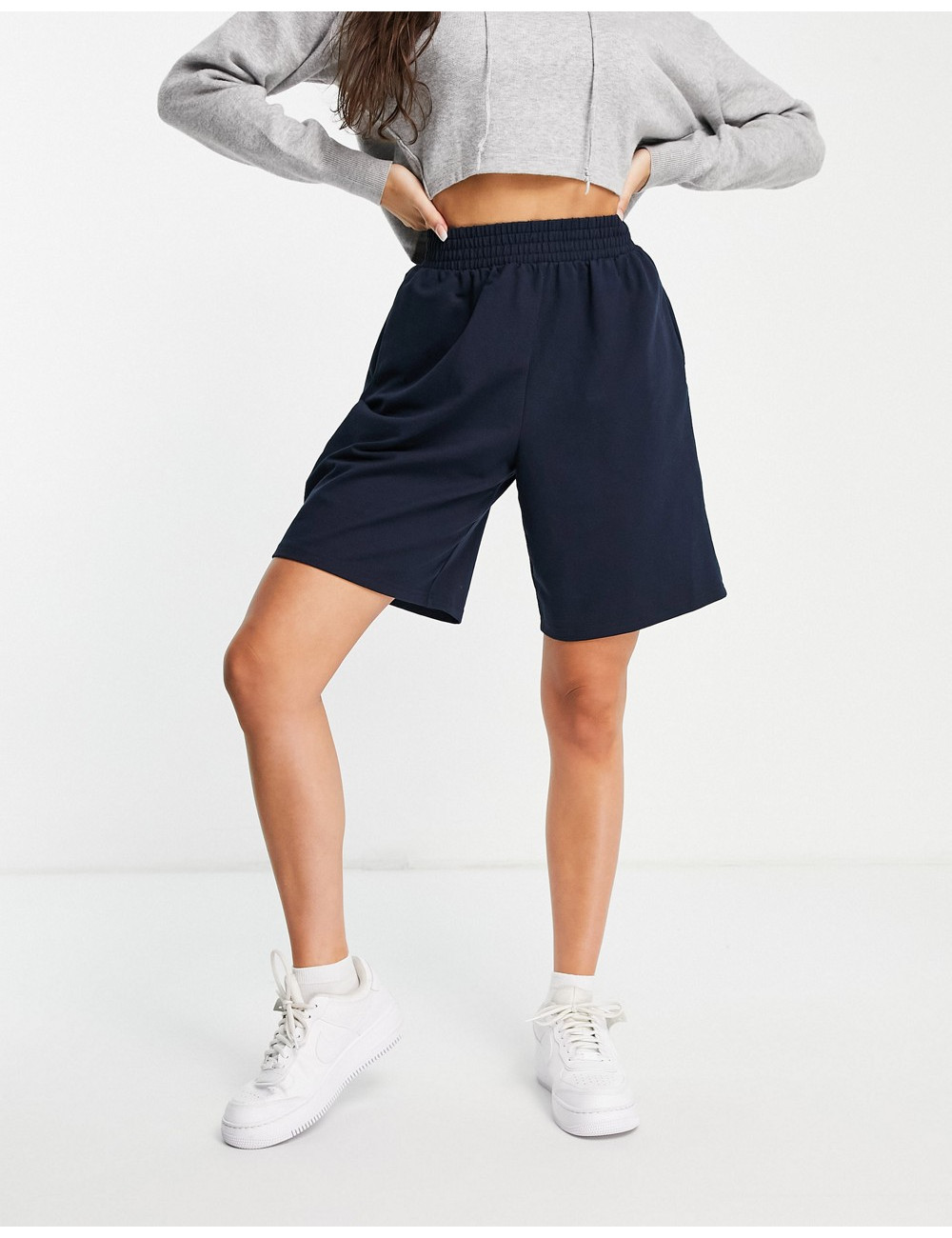 Object knitted shorts in navy