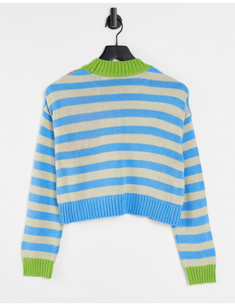 COLLUSION boxy striped jumper