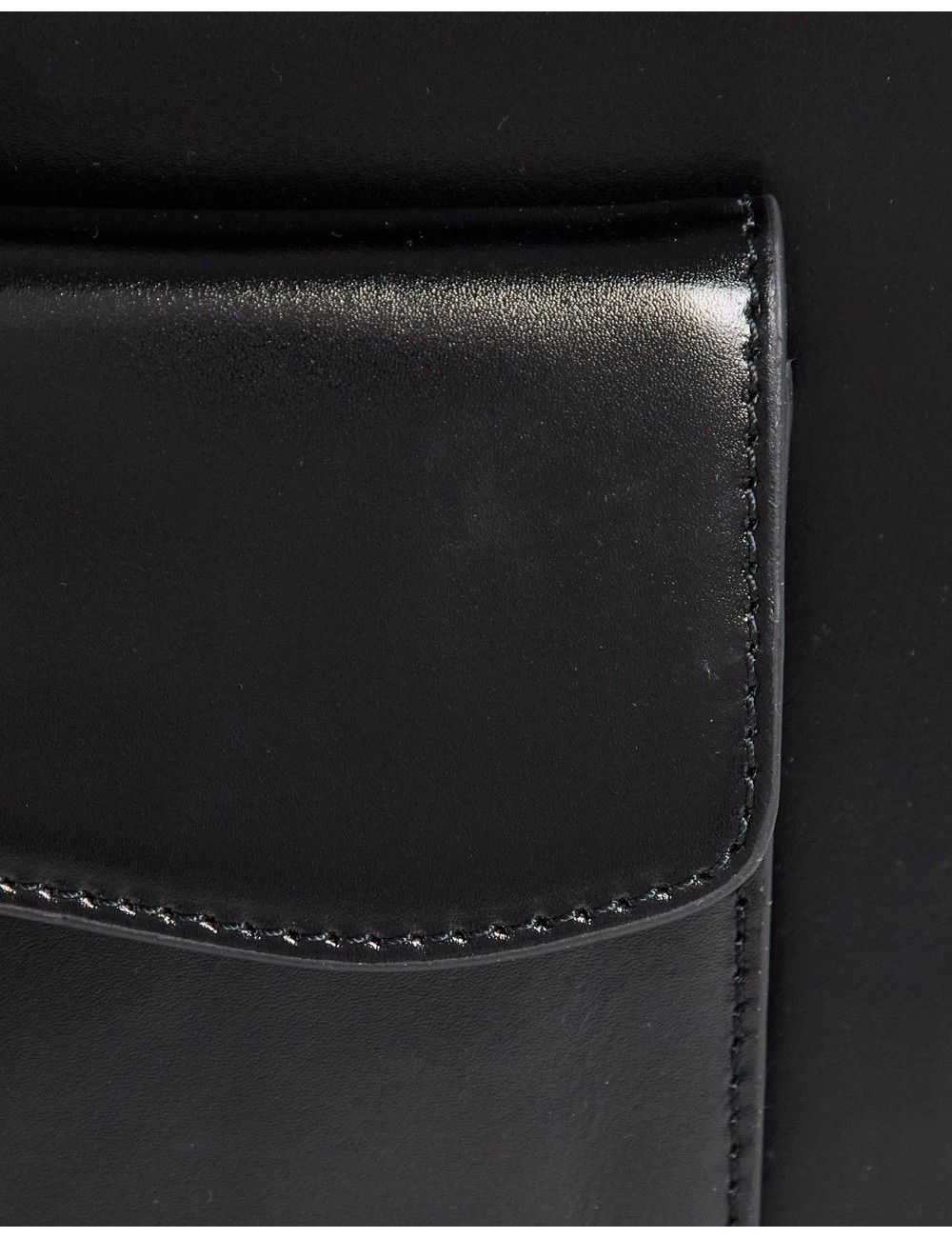 ASOS DESIGN premium leather...