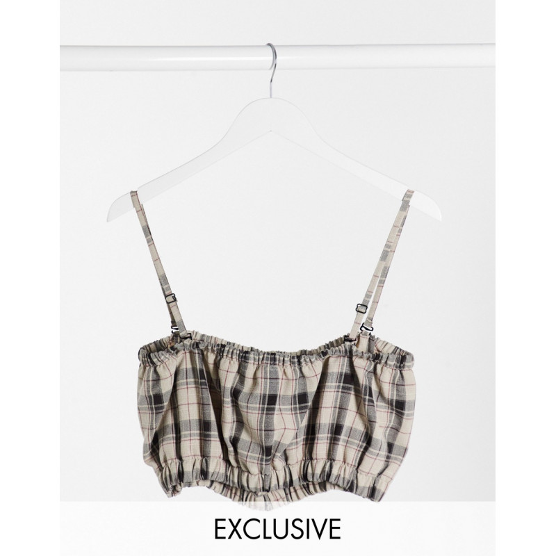 COLLUSION crop bralet in...