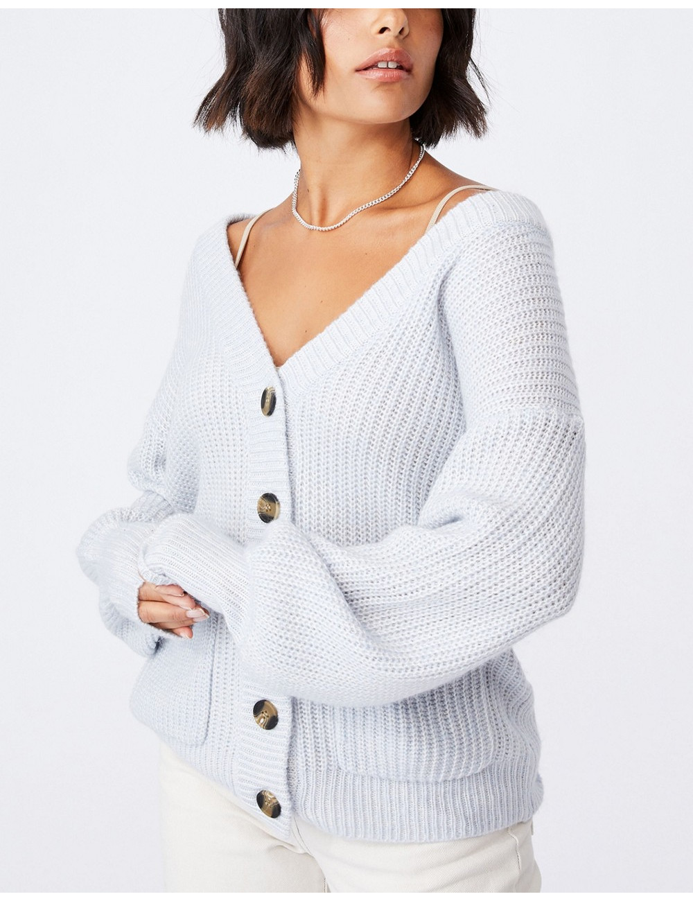 Cotton:On dad cardigan in blue