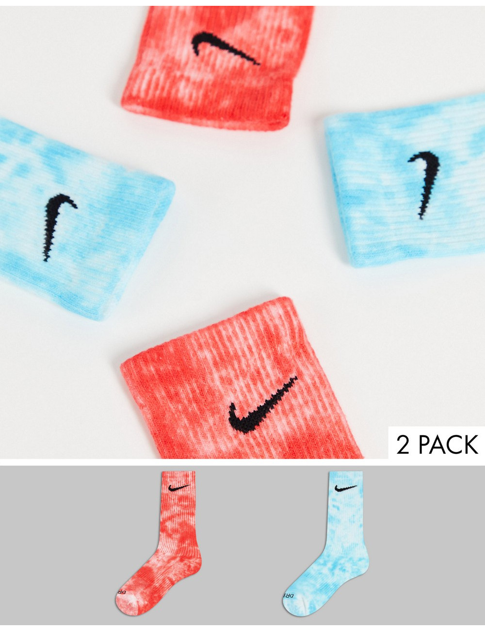 Nike tie dye socks in blue...