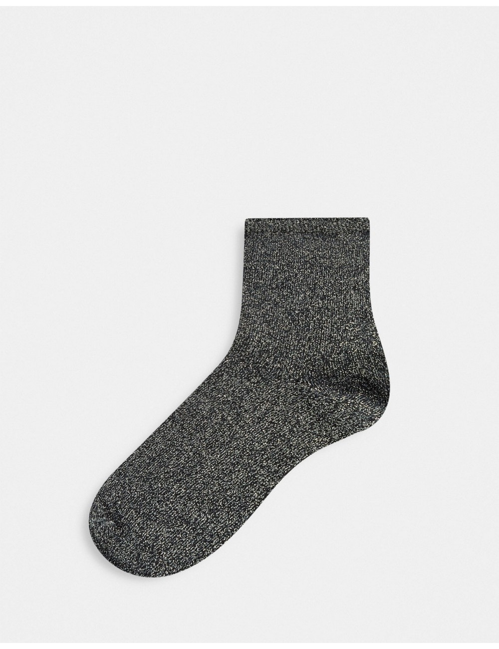 Pieces socks in black glitter