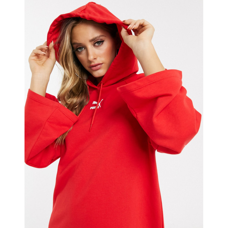 Puma hooded dress in red...