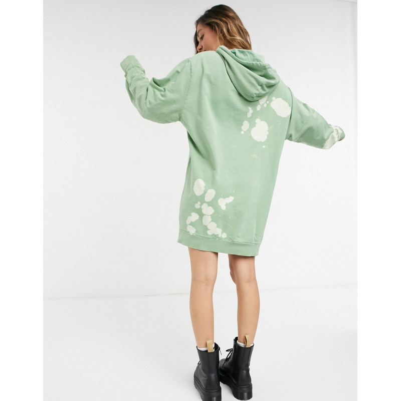 COLLUSION washed hoodie dress