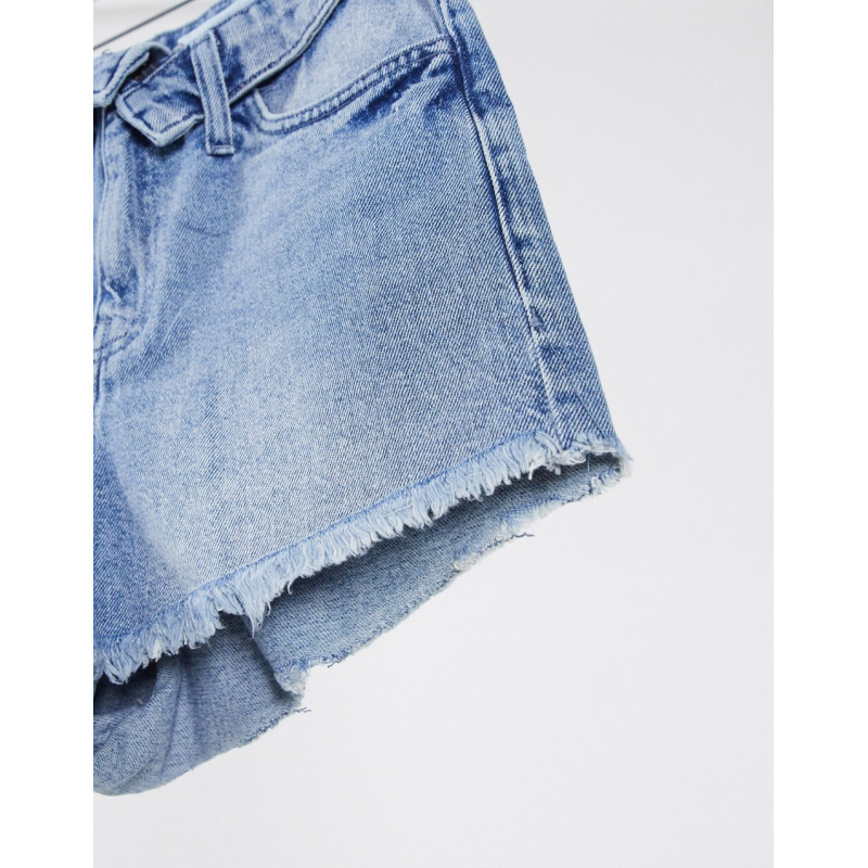 COLLUSION denim shorts with...