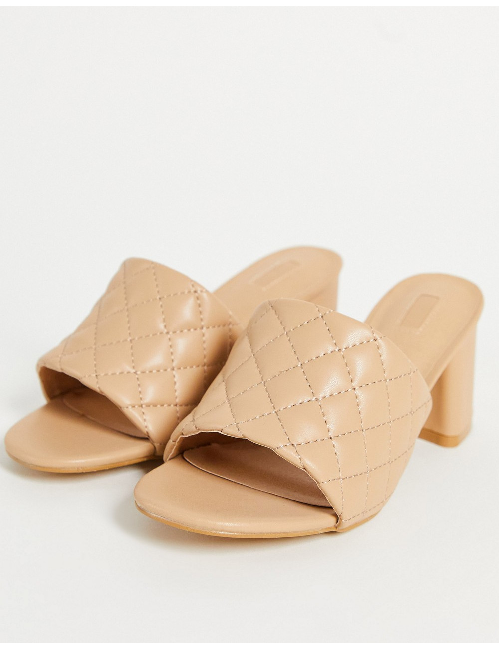Yours quilted heeled mules...