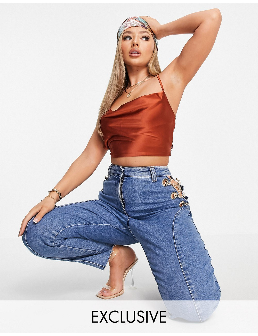 Missguided cross back crop...