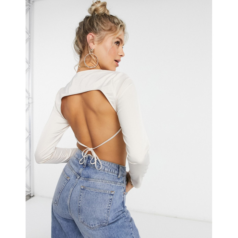 Missguided long sleeve crop...