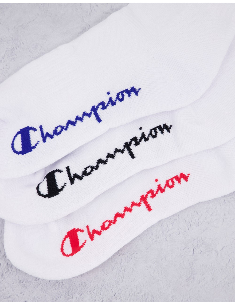 Champion 3 pack logo crew...
