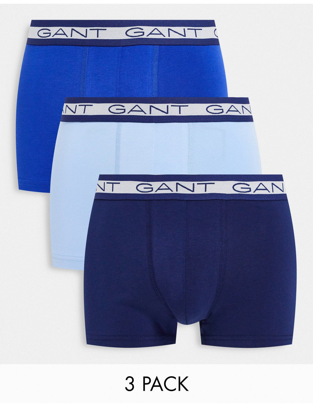 GANT 3 pack trunks in blue...