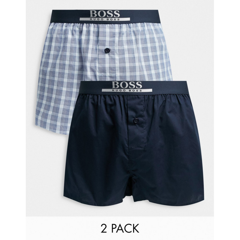 BOSS 2 pack woven check and...