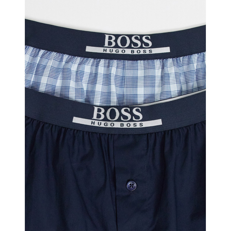 BOSS 2 pack woven check and...