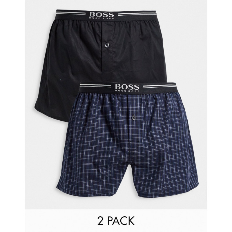 BOSS 2 pack woven boxers in...