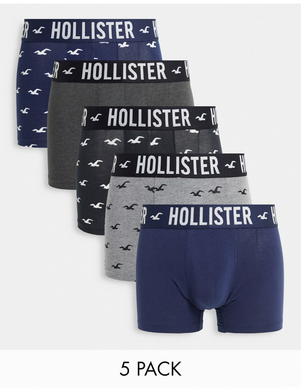 Hollister 5 pack trunks in...