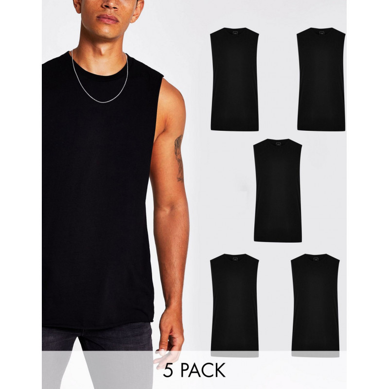 River Island 5 pack muscle...