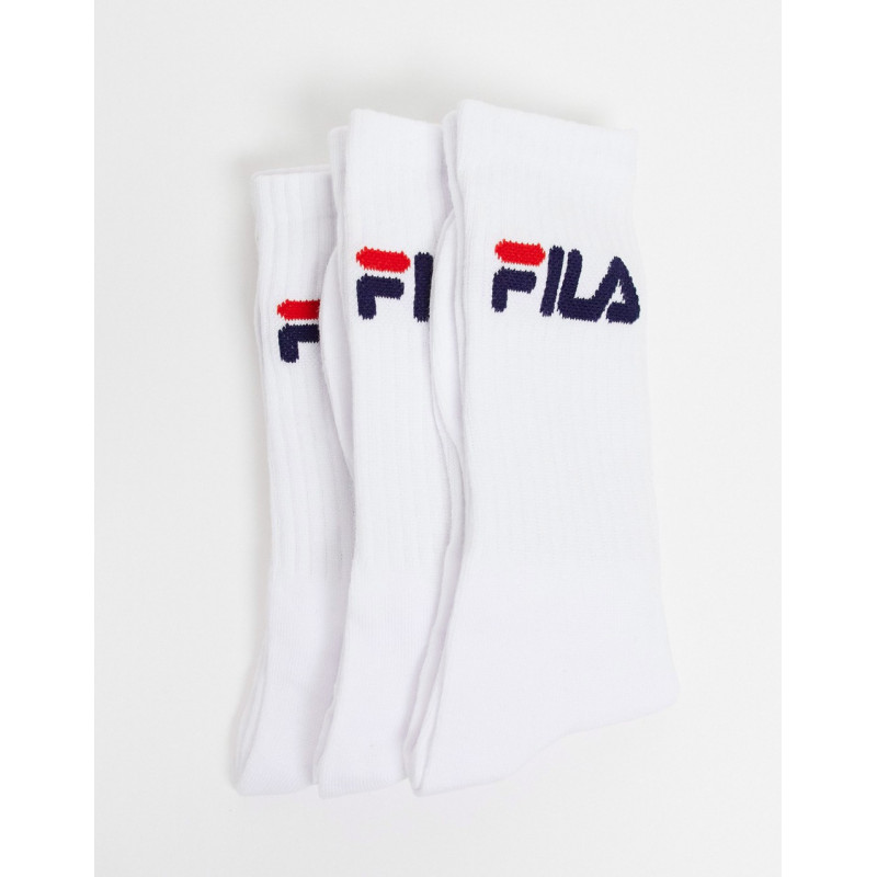 Fila 3 pack logo socks in...