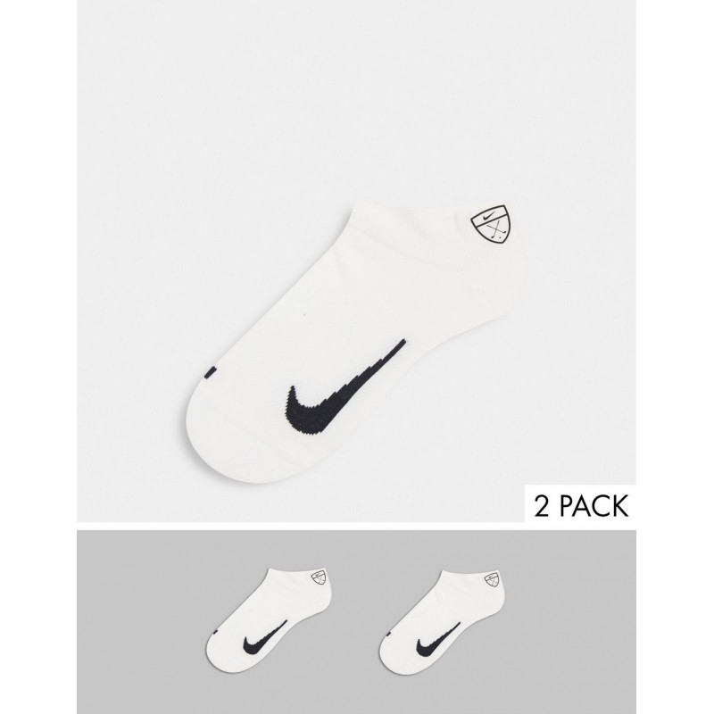 Nike Golf 2pk socks in white