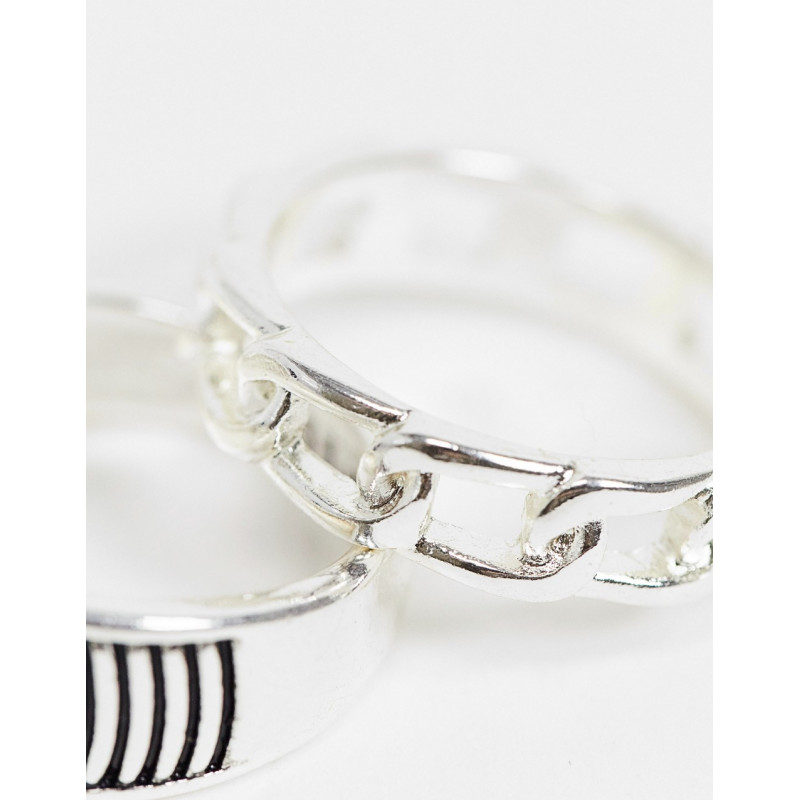 WFTW ring 2 pack in silver...