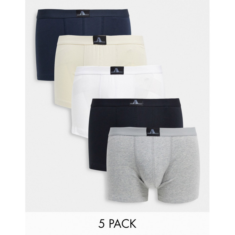 ASOS DESIGN 5 pack Two Mile...