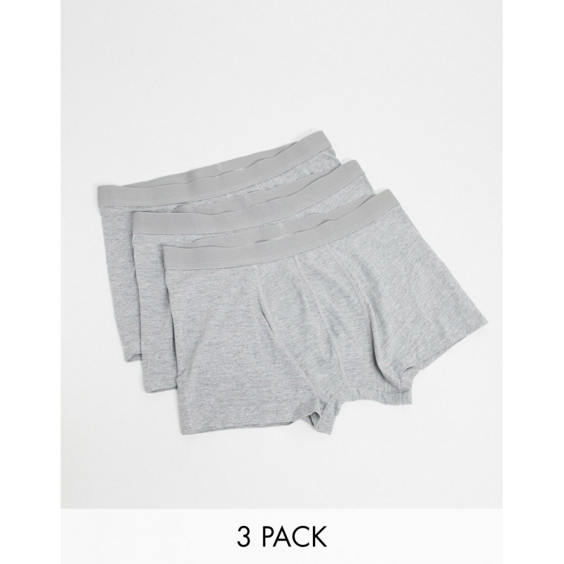 New Look 3 pack trunks in grey
