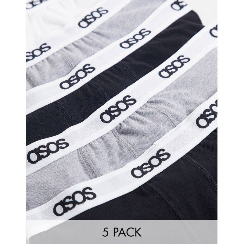 ASOS DESIGN 5 pack trunks...