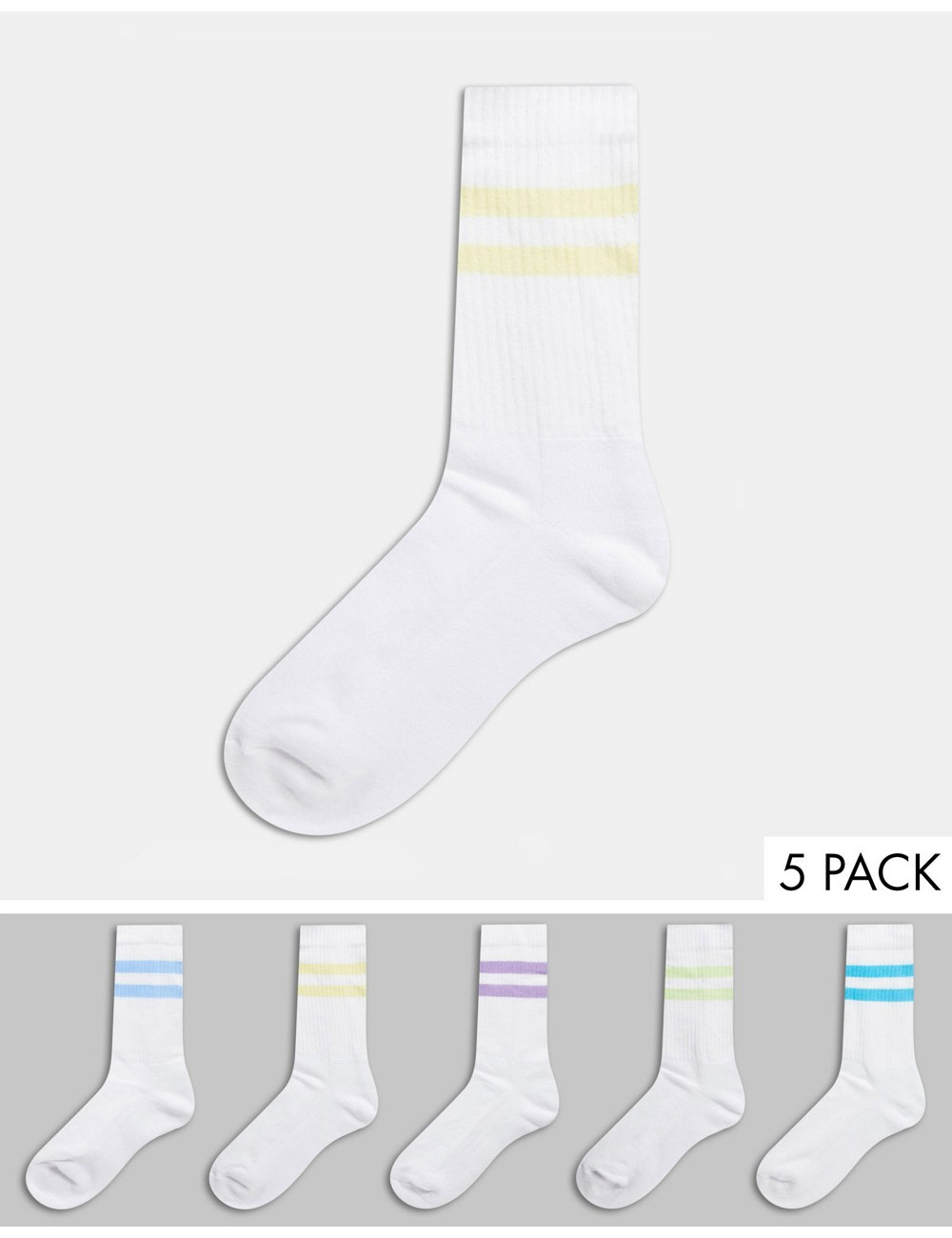 ASOS DESGN sport socks with...