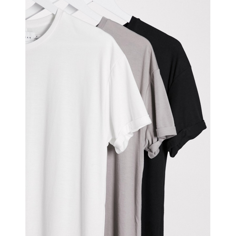 Topman 3 pack t-shirts in...