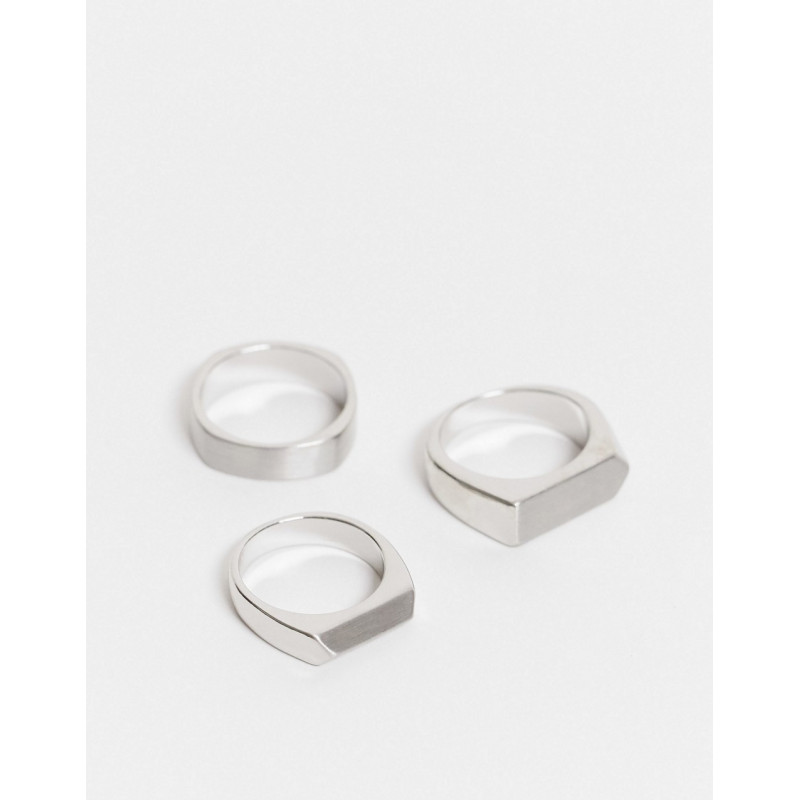ASOS DESIGN ring pack with...