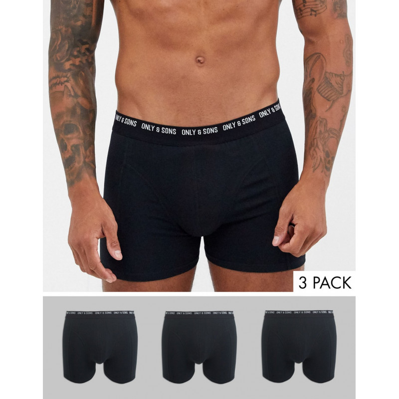 Only & Sons 3 pack trunks