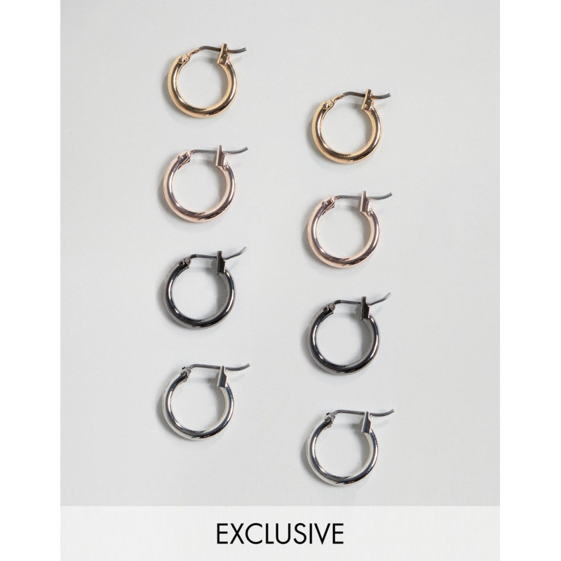 DesignB hoop earrings in 4...