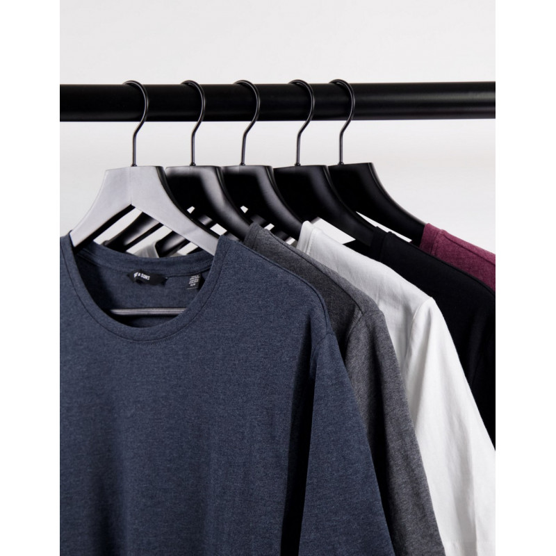 Only & Sons 5 pack longline...