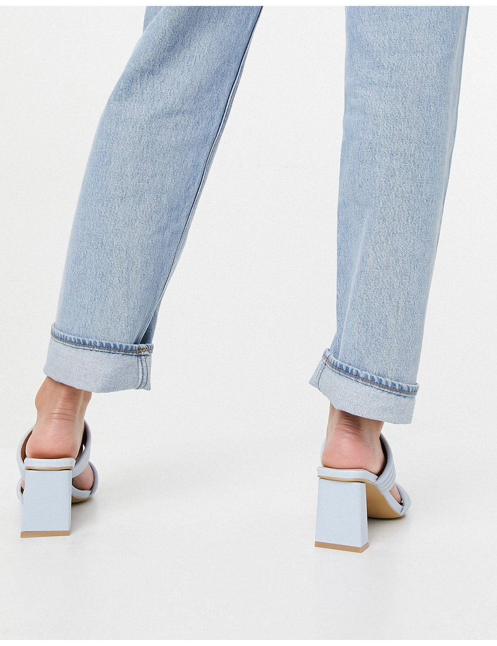 Glamorous padded mules in...