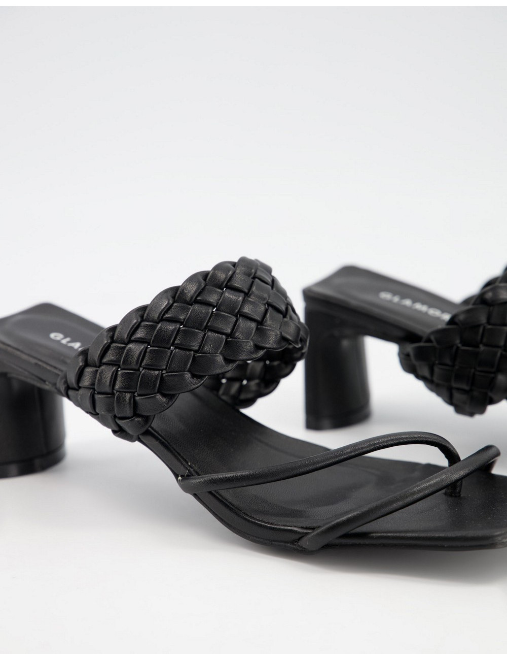 Glamorous heeled sandals...