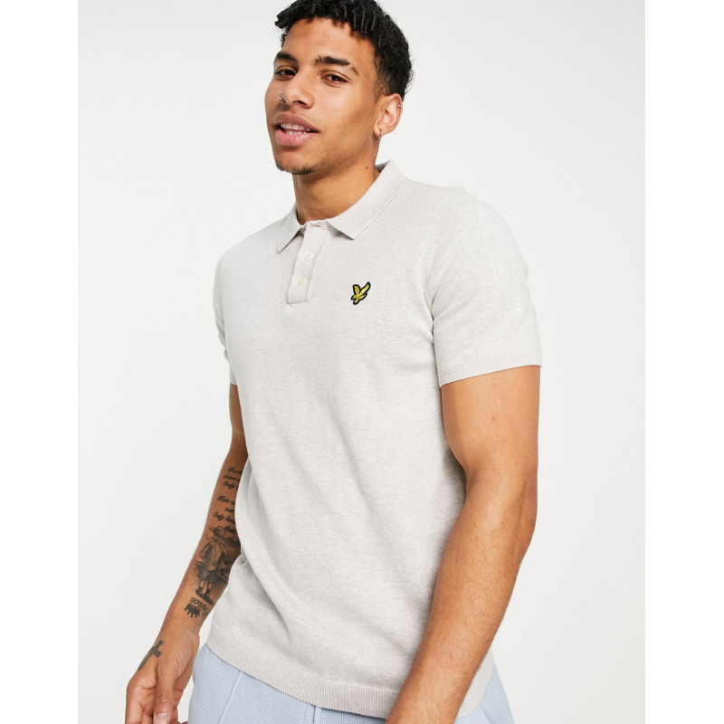Lyle & Scott knitted polo...